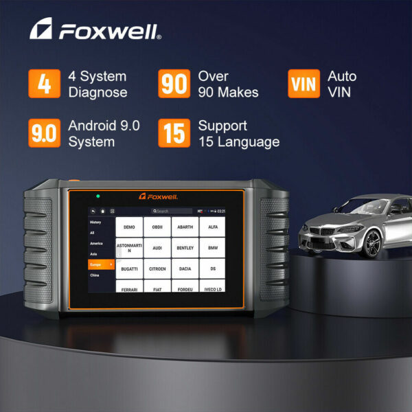 Foxwell NT706 Car Scanner Automotive Diagnostic ABS SRS Engine Transmission Tool - Image 2