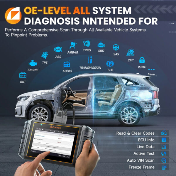 FOXWELL NT710 For VW Audi Bidirectional Car OBD2 Scanner Diagnostic ECU Coding - Image 3