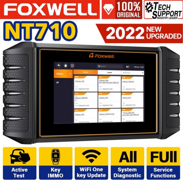 Foxwell NT710 OBD2 Code Reader Scanner All System Bidirectional Diagnostic Tools - Image 2