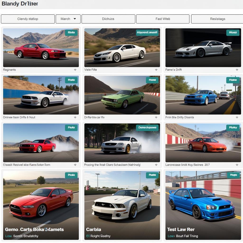 Free online car drifting games provide various options for players.