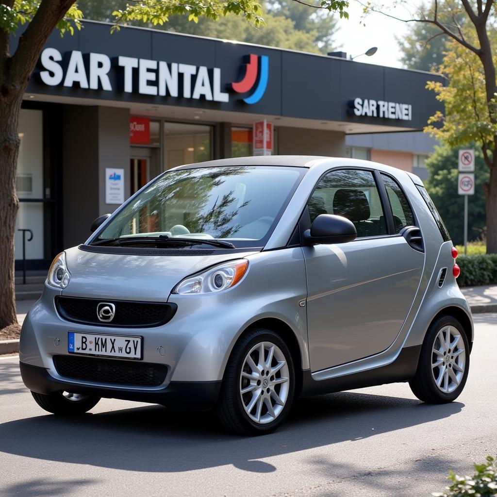 Fuel-Efficient Compact Car for Rental