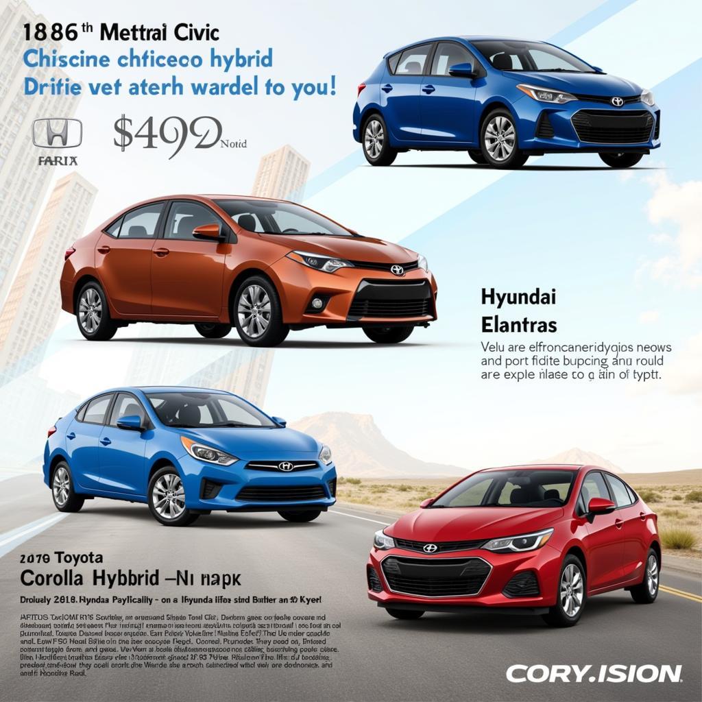 Fuel-Efficient Sedans and Hatchbacks: Honda Civic, Toyota Corolla Hybrid, Hyundai Elantra