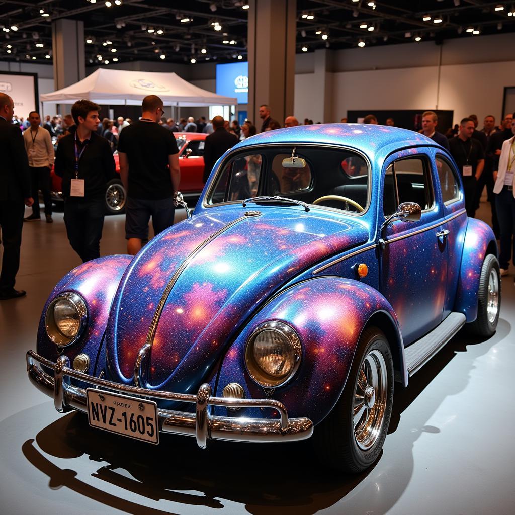 Galaxyer Art Car on Display at an Exhibition