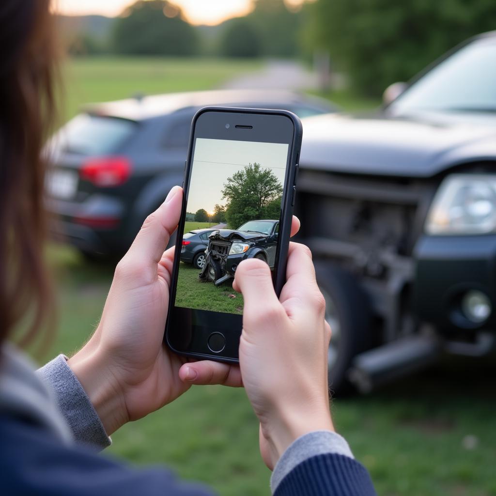 Gathering Evidence at a Car Wreck