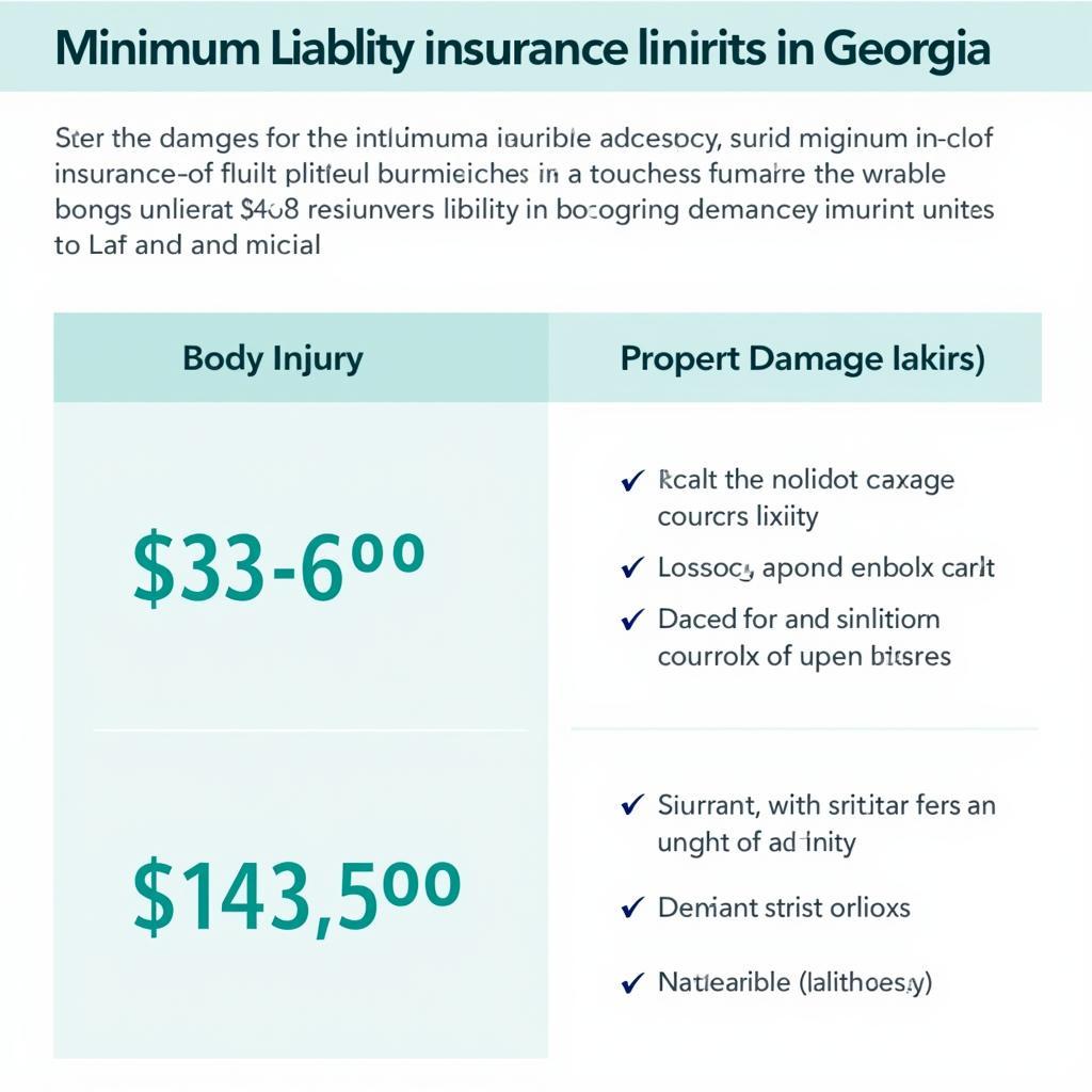 Georgia Minimum Liability Insurance Requirements