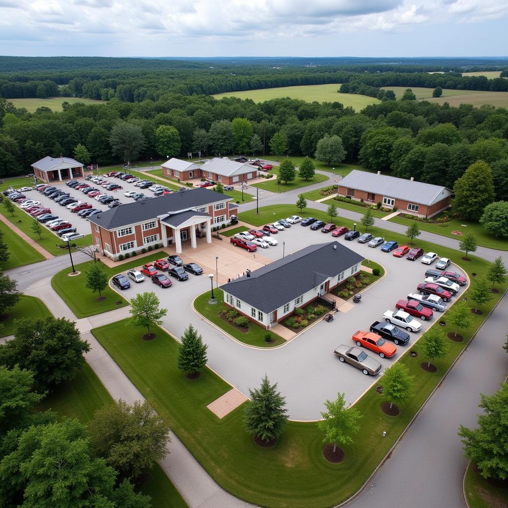 Aerial View of the Gilmore Car Museum