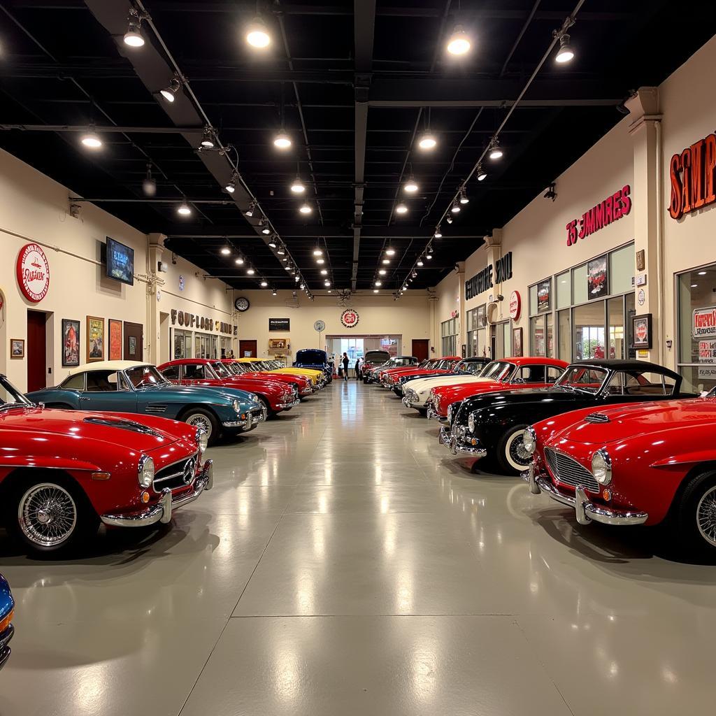 Classic Car Display at the Gilmore Car Museum