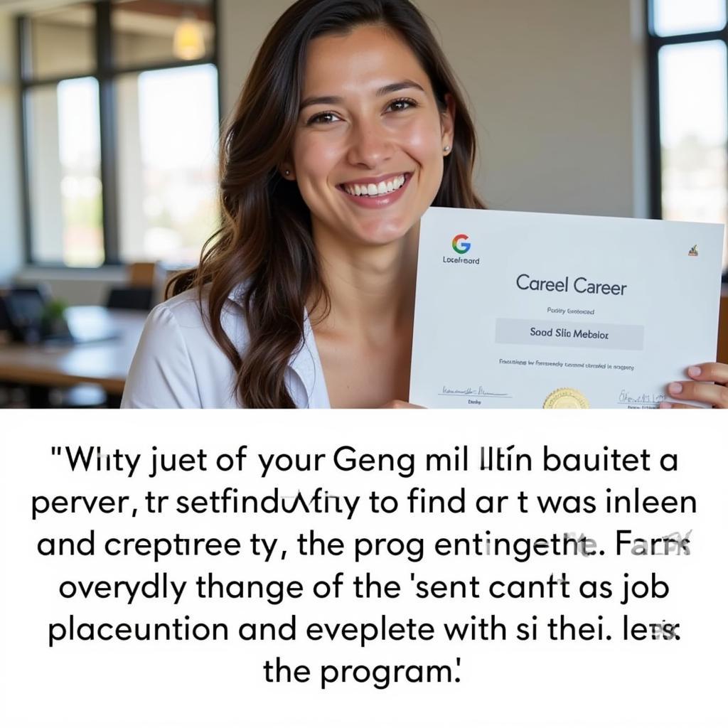 Google Career Certificate Graduate Testimonial