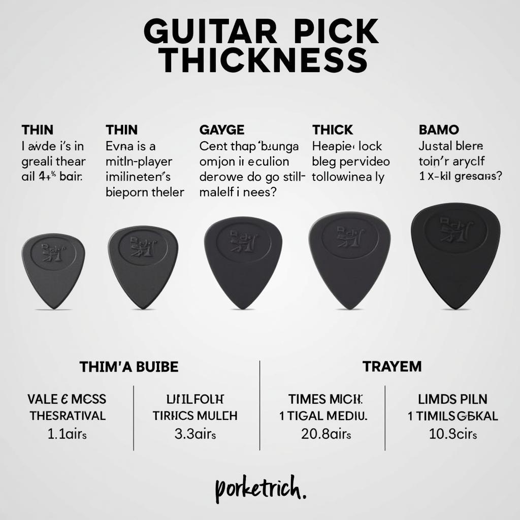 Guide to Guitar Pick Thicknesses