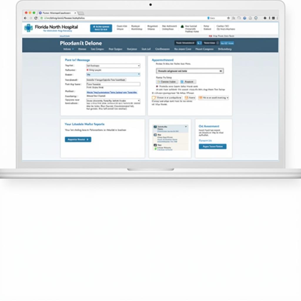 HCA Florida North Hospital Patient Portal Screenshot