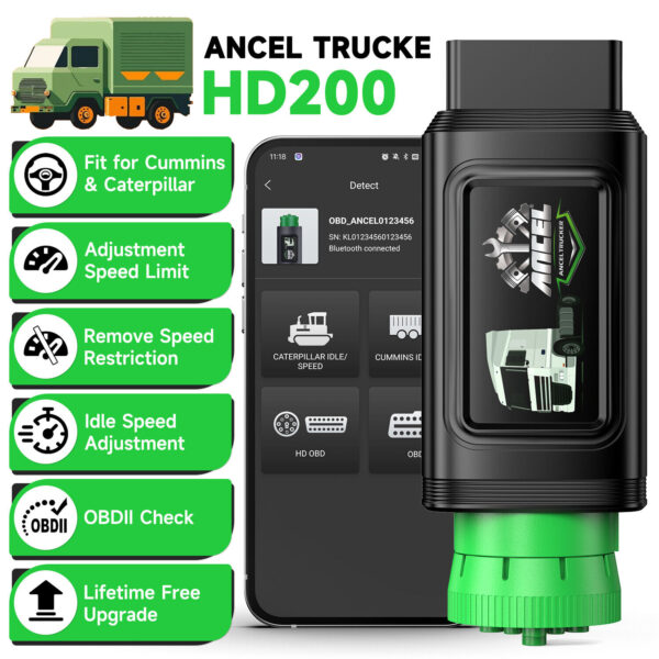 Heavy Duty Truck Diagnostic Scanner for Caterpillar Cummins Speed Limit Adjust - Image 2