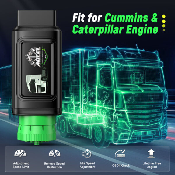 Heavy Duty Truck Diagnostic Scanner for Caterpillar Cummins Speed Limit Adjust - Image 5