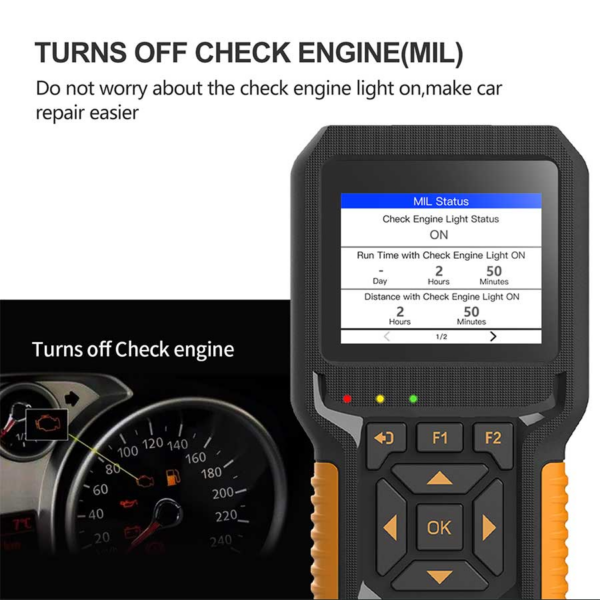 Heavy Duty Truck Diagnostic Tool 2 in 1 OBD2 Scanner for 12-24V Car Code Reader - Image 4