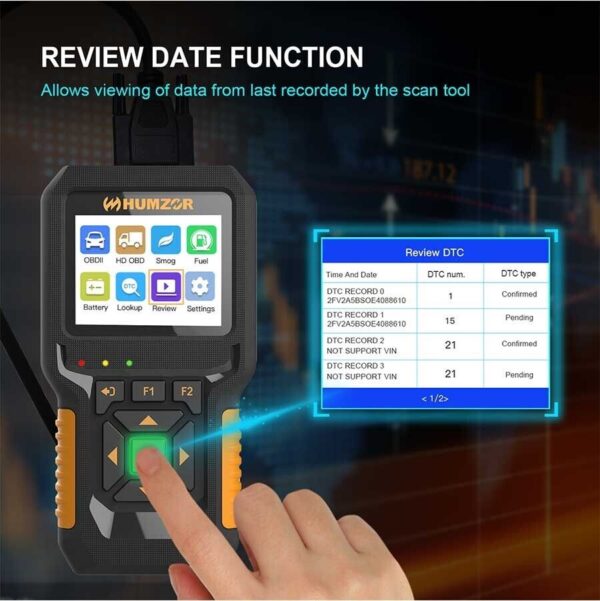 Heavy Duty Truck Diagnostic Tool 2 in 1 OBD2 Scanner for 12-24V Car Code Reader - Image 5