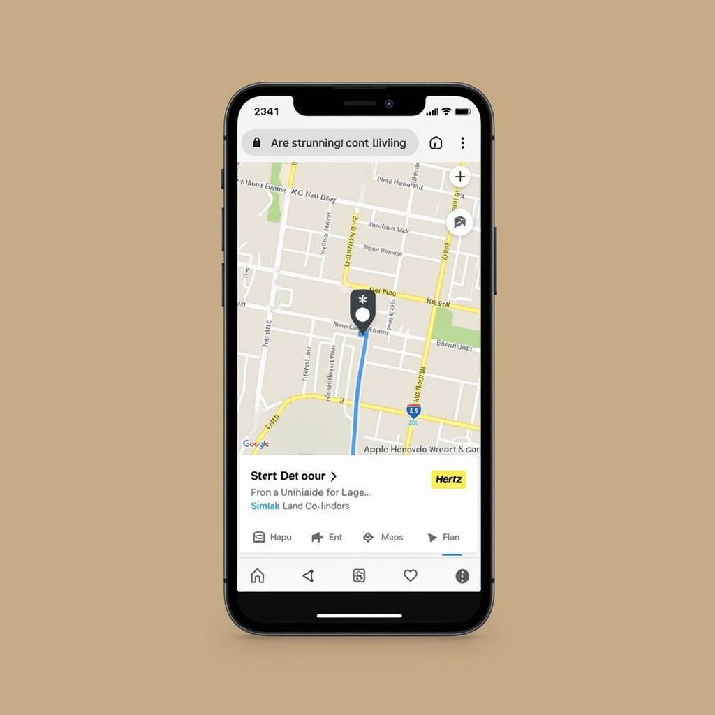 Finding Hertz Return Location on Map