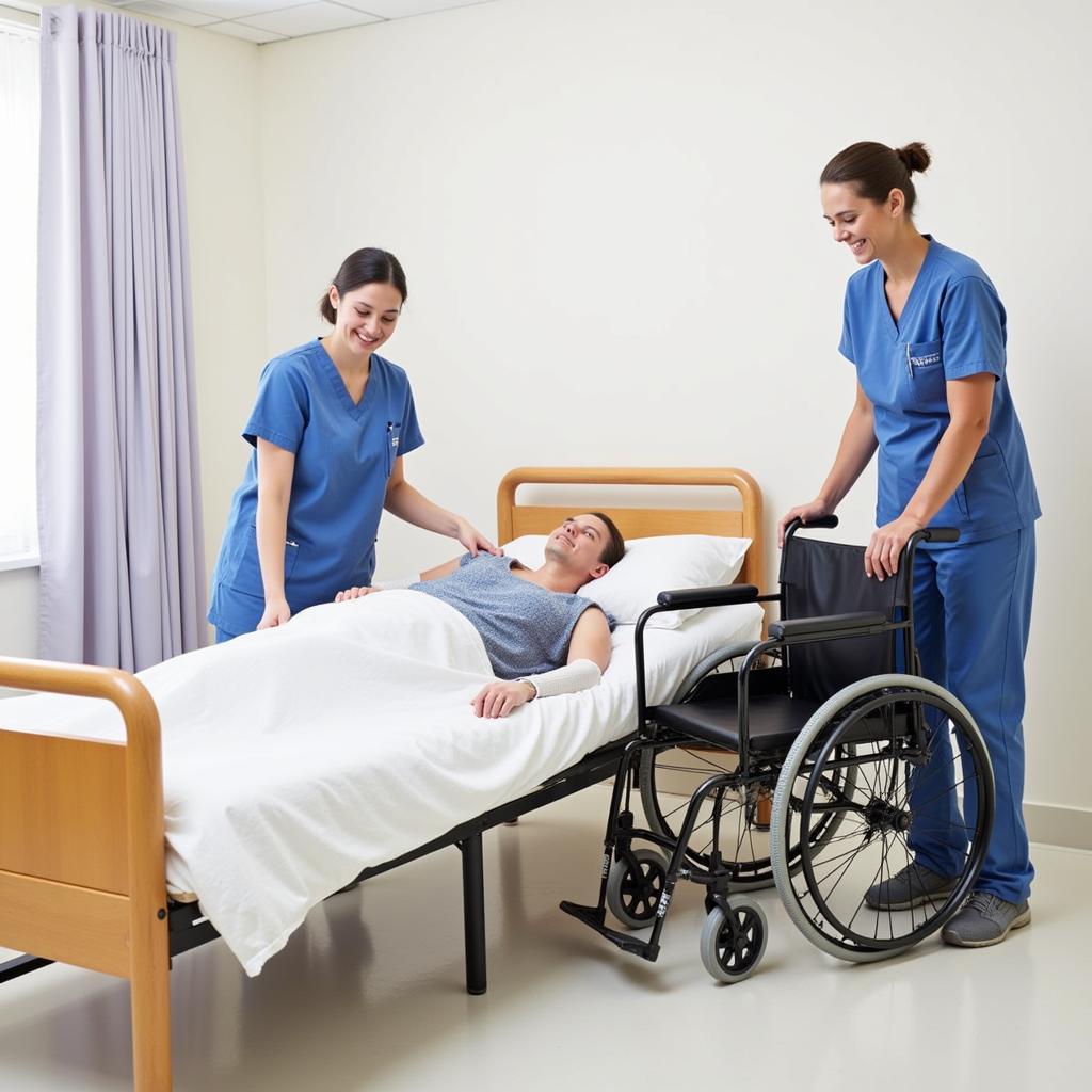 Hospital training: Safe patient transfer techniques