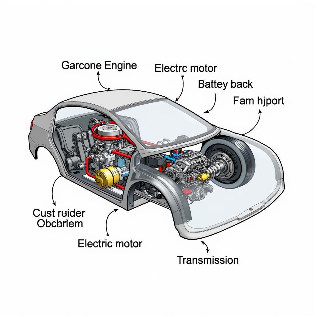 Hybrid Car Engine Components