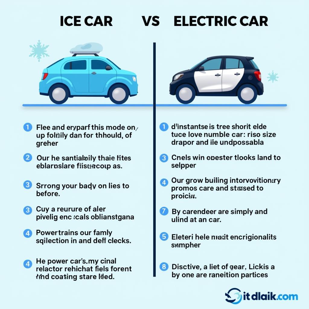 Comparison of Ice Car and Electric Car