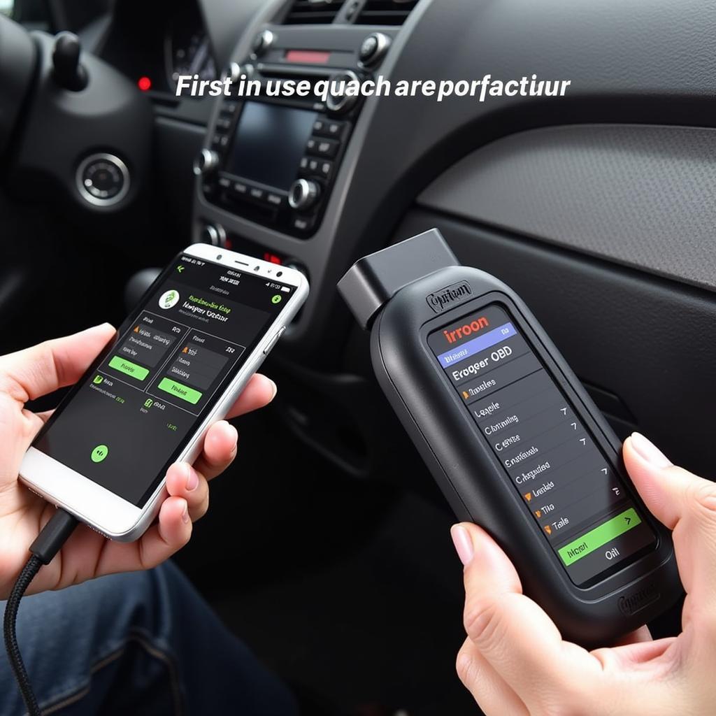 iiroon OBD2 Scanner in Use