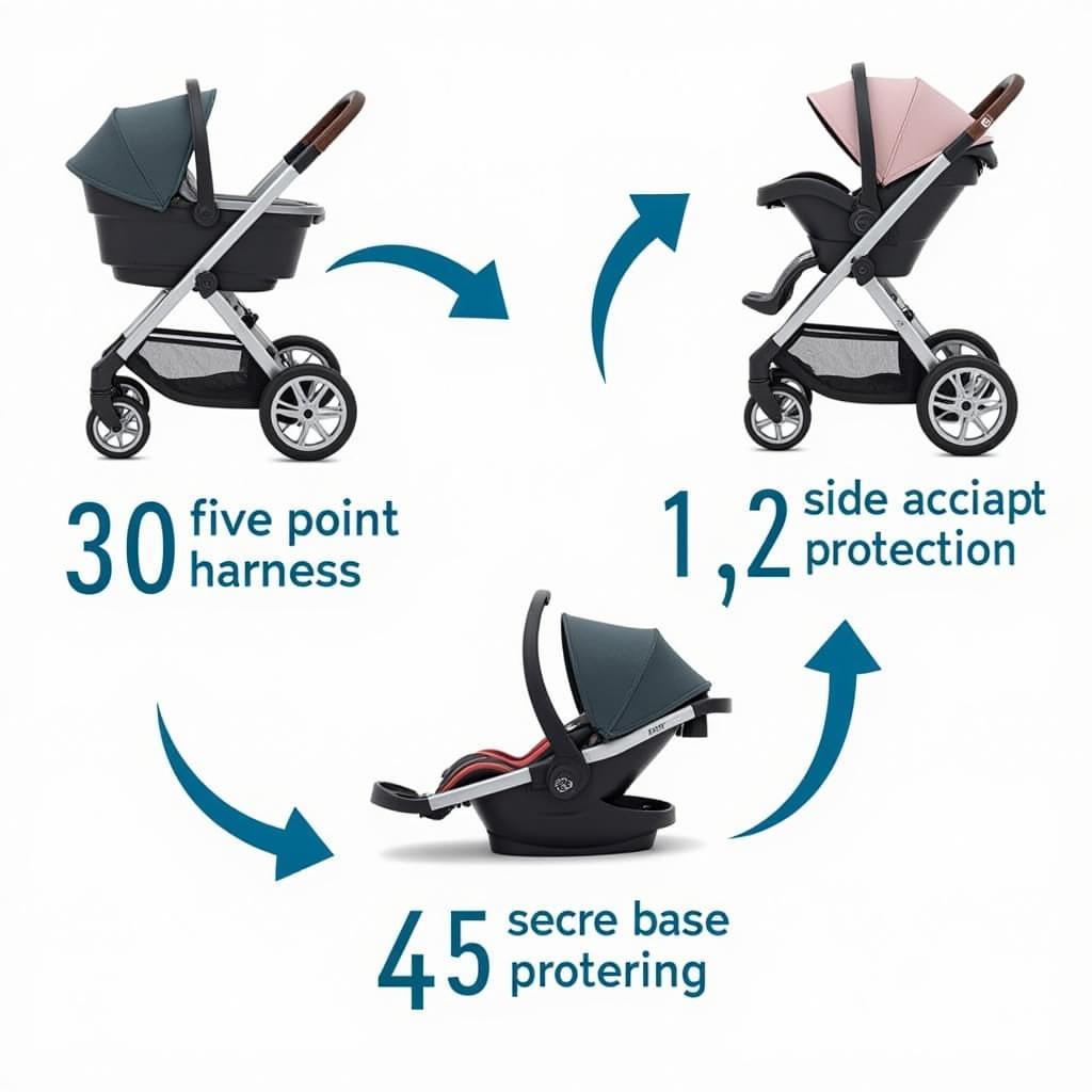 Infant Car Seat Stroller Combo Safety Features