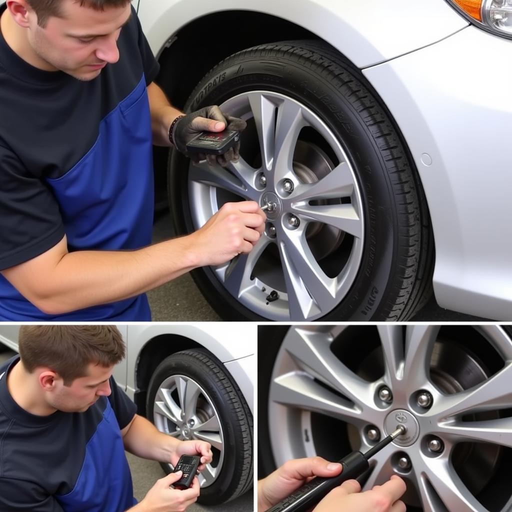 Installing Autel TPMS on a 2010 Toyota Yaris HB