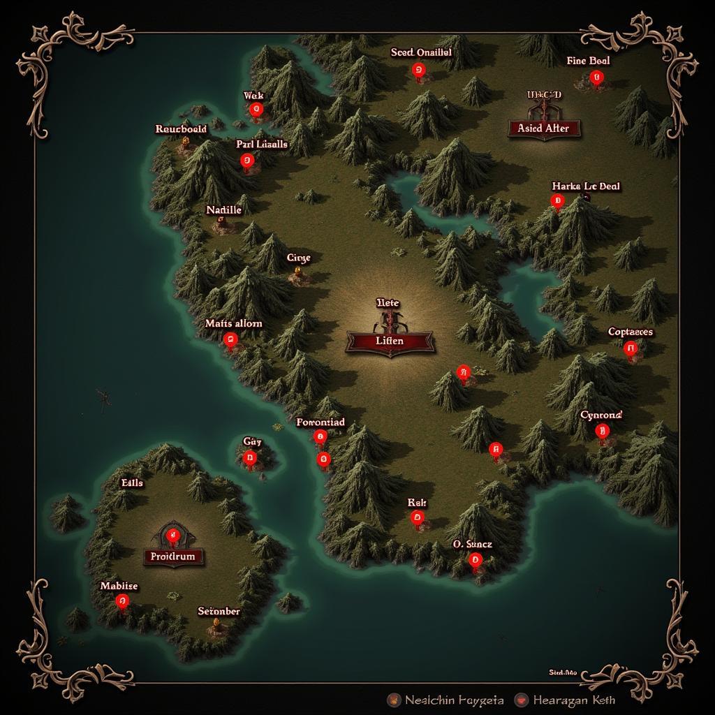 Interactive Lilith Altar Map for Diablo 4