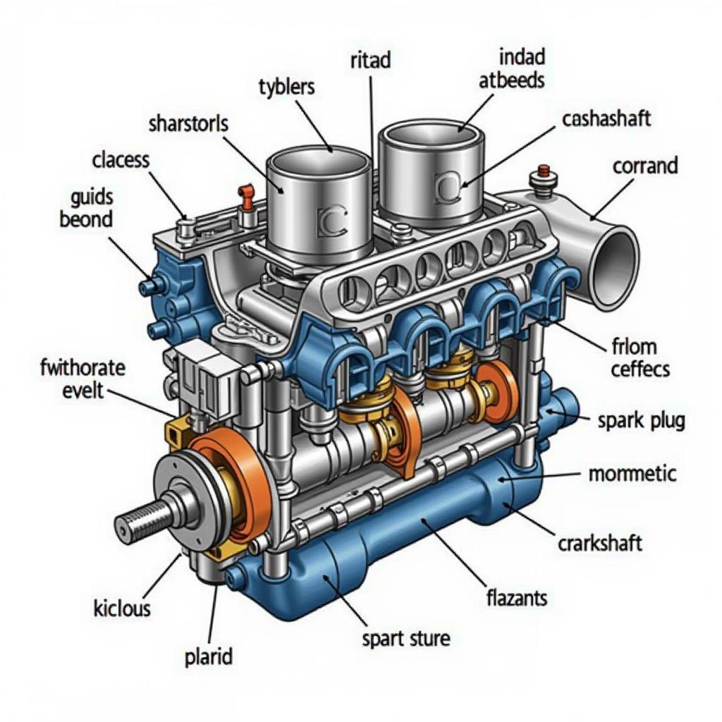 Internal Combustion Engine Components Diagram