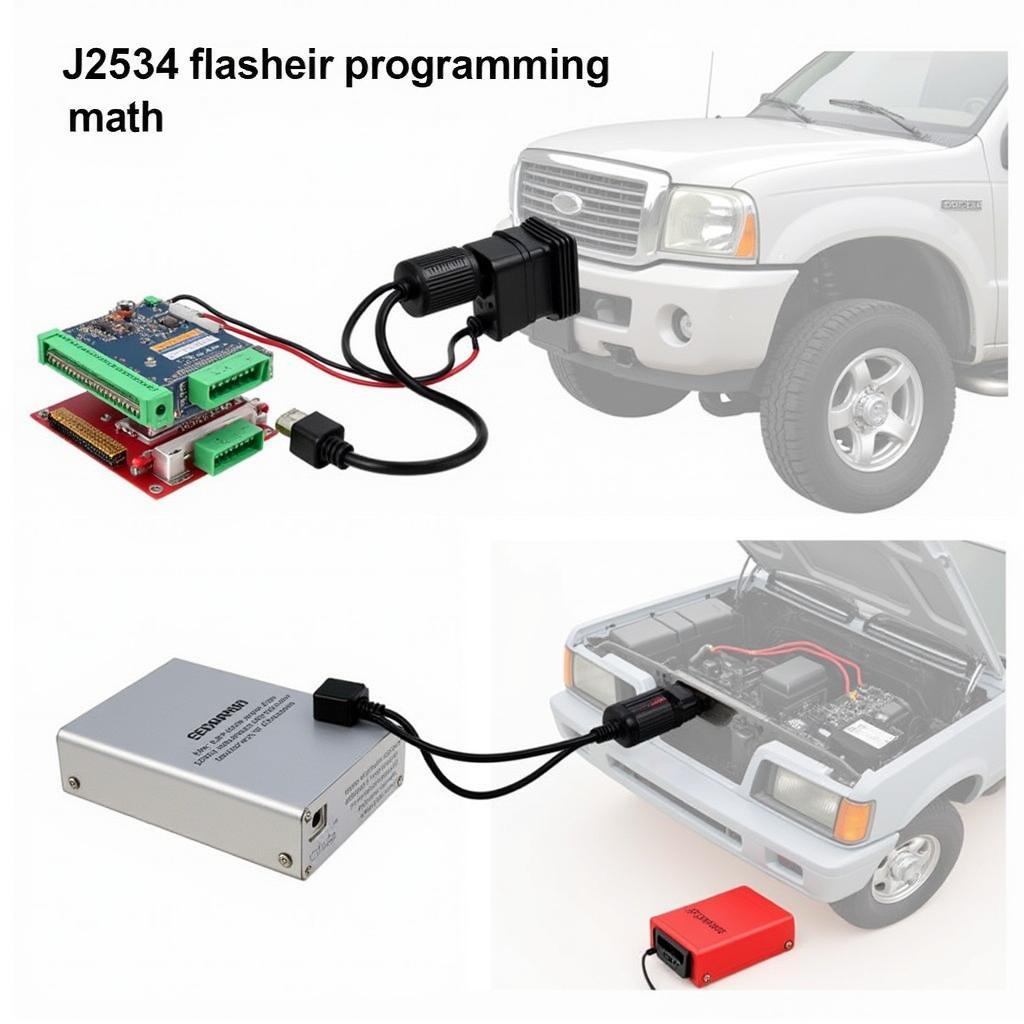 J2534 ECU Programming Box Connected to Vehicle