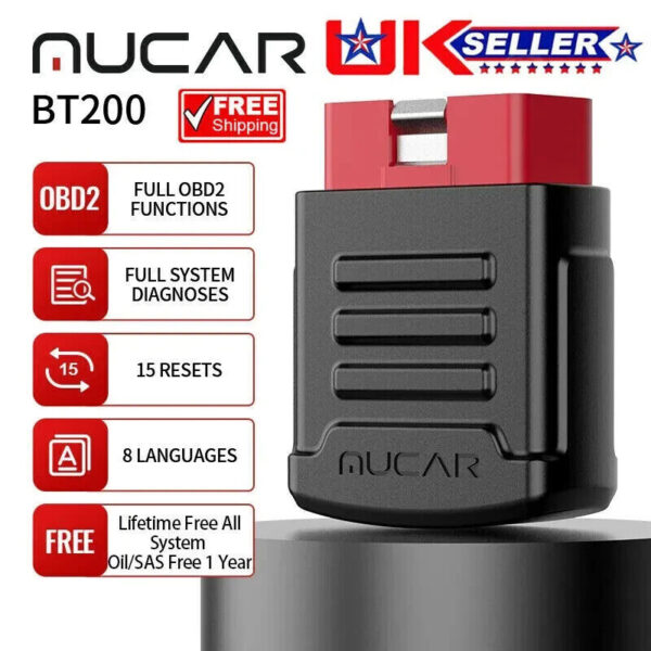 Jaguar XF XE XJ OBD2 Pro Bluetooth Fault Code Reader Scanner Smart Dongle BT200 - Image 2