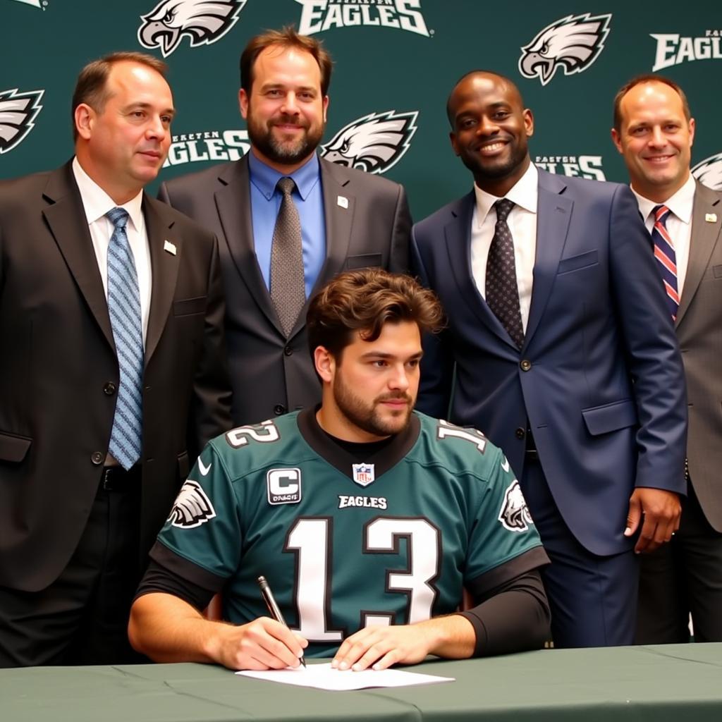 Jason Kelce's First NFL Contract Signing