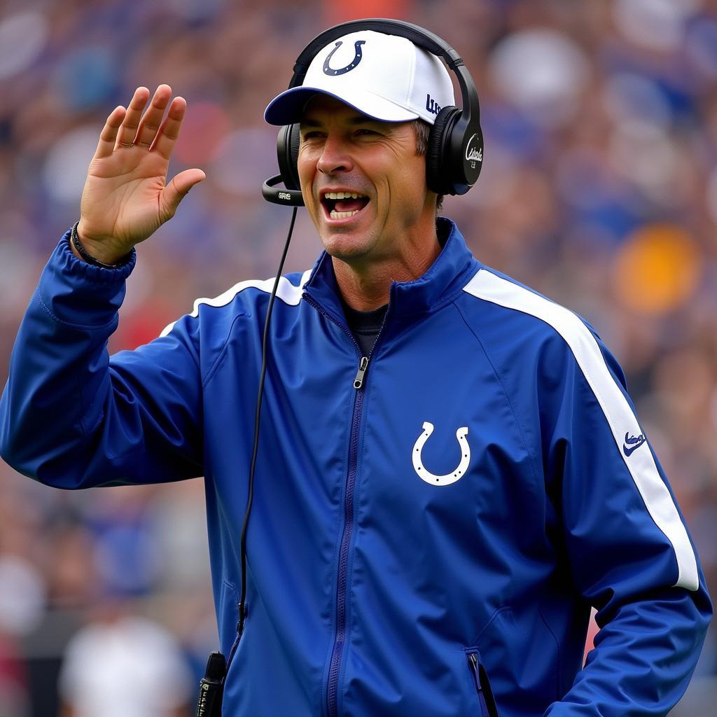 Jim Harbaugh Leading the Indianapolis Colts - Captain Comeback Era