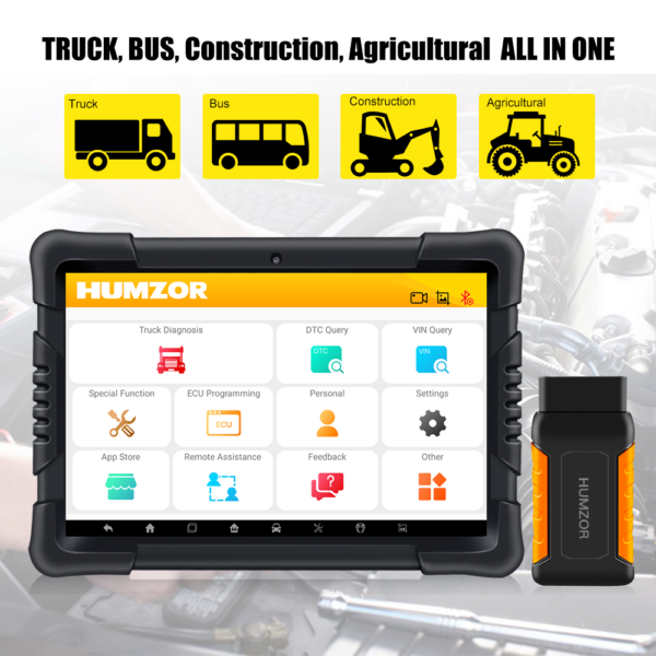 K2 Diesel Heavy Duty Truck Diagnostic Tool Full System OBD2 Automotriz Scanner