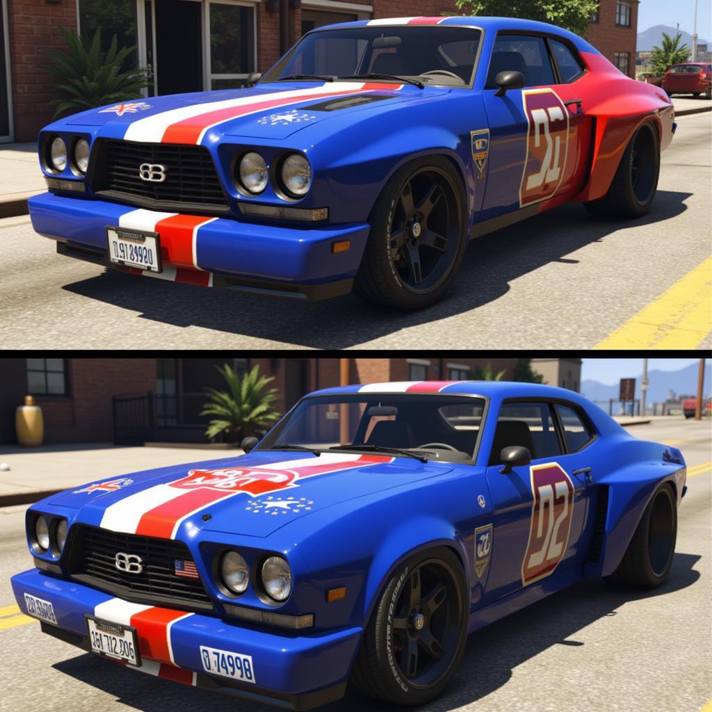 Karen Boor Patriotic Car in GTA 5: A Custom Creation