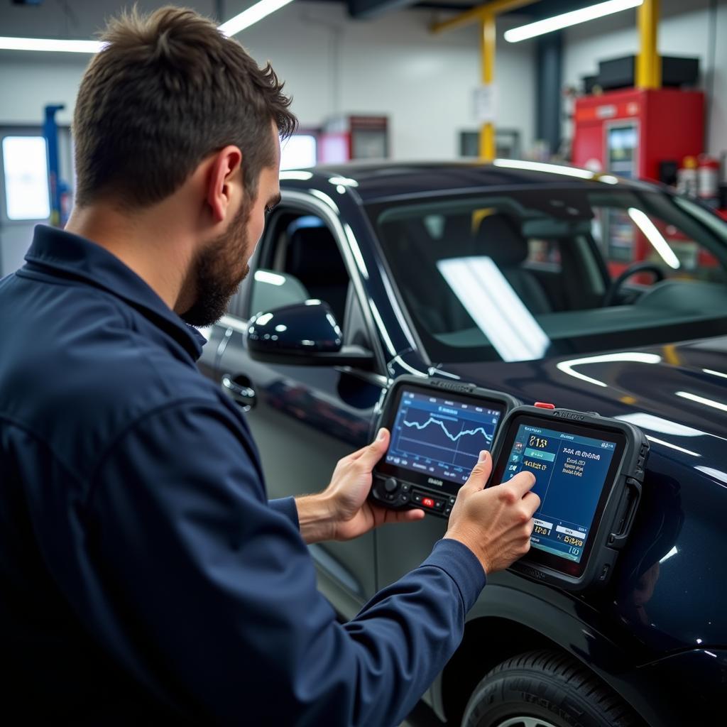 King of Cars Diagnostic Scan in Progress