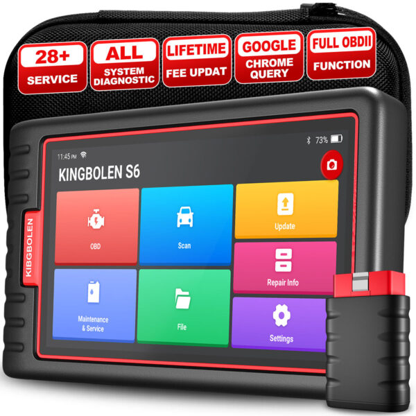 KINGBOLEN S6 Bluetooth Auto Car Diagnostic Tool Full System OBD2 Scanner TPMS - Image 2