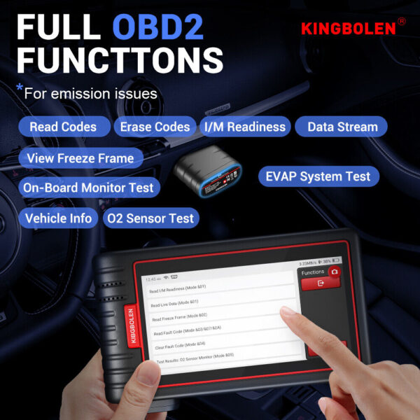 KINGBOLEN S6 Bluetooth Auto Car Diagnostic Tool Full System OBD2 Scanner TPMS - Image 5