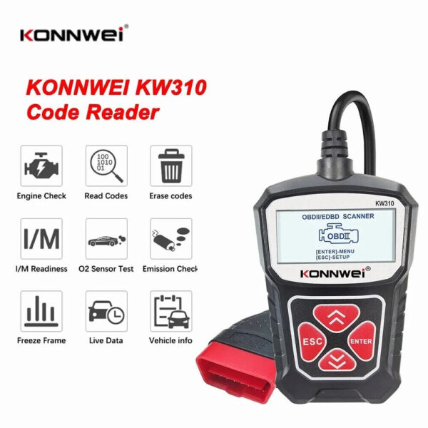 KONNWEI KW310 OBD2 Car Diagnostic Tool Automotive OBD2 Scanner Code Reader - Image 2