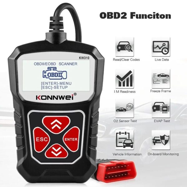 KONNWEI KW310 OBD2 Car Diagnostic Tool Automotive OBD2 Scanner Code Reader - Image 3