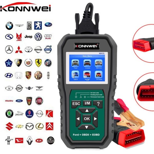 KONNWEI KW470 OBD2 Full System Scanner For F ord Universal Car OBD 2 Code Reader - Image 2