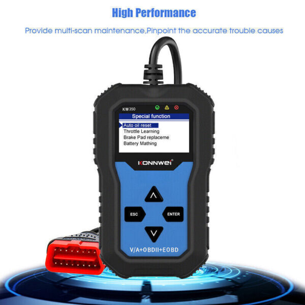 KW350 OBD2 Diagnostic Scanner for Car VAG VW Audi ABS Airbag Reset Oil Service - Image 4