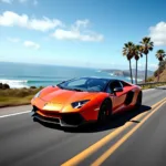 Lamborghini Aventador showcasing its speed and luxurious design.