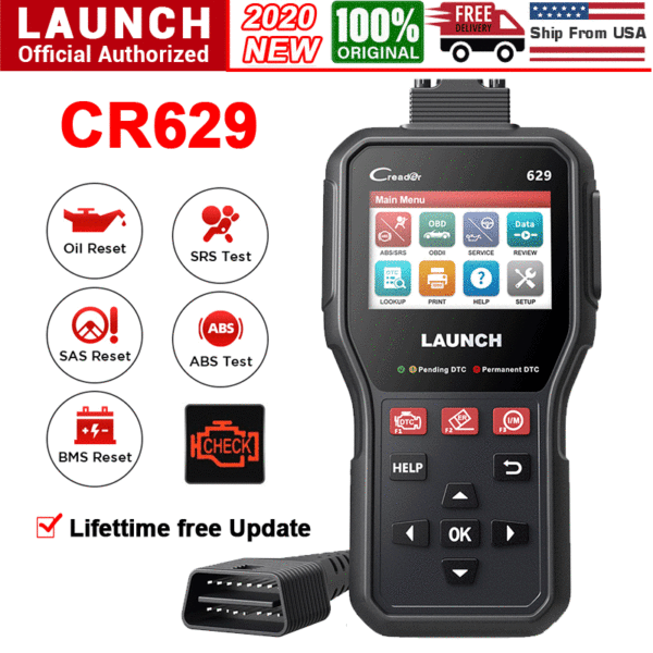 Launch Car OBD2 Scanner Code Reader ABS SRS Transmission Engine Diagnostic Tool - Image 8