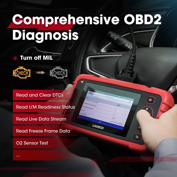 Launch Code Reader CRP123X OBD2 Scanner Vehicle Engine ABS SRS Diagnostic Tool - Image 5