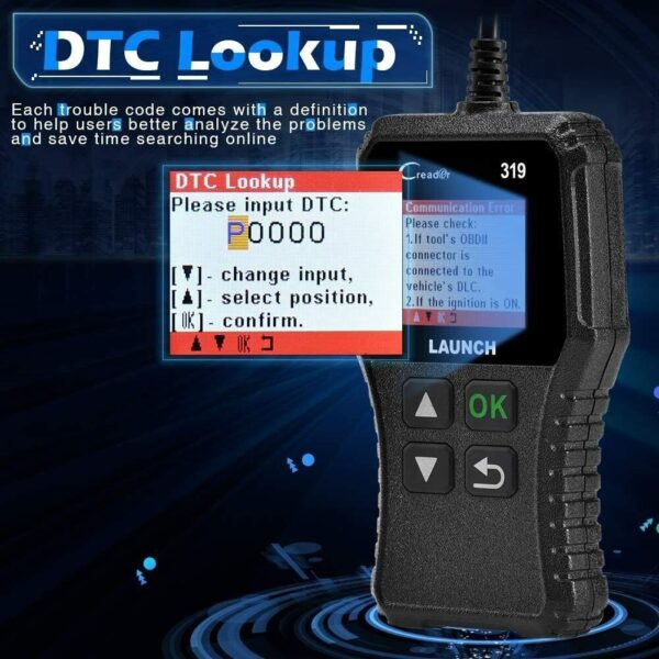 LAUNCH CR319 OBD Scanner OBD2 Code Reader Car Check Engine Fault Diagnostic Tool - Image 4