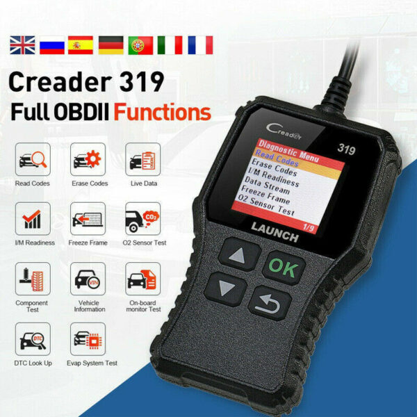 LAUNCH CR319 OBD2 Scanner Universal Car Fault Code Reader Engine Diagnostic Tool - Image 3