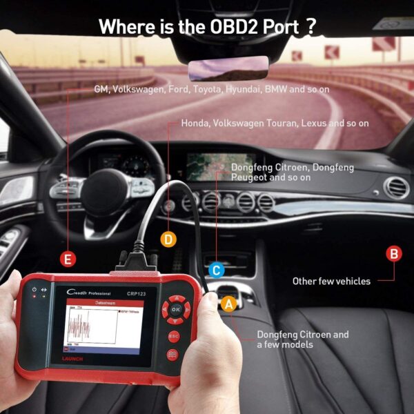 LAUNCH CRP123 Auto OBD2 Scanner Code Reader Engine ABS SRS Car Diagnostic Tool - Image 3