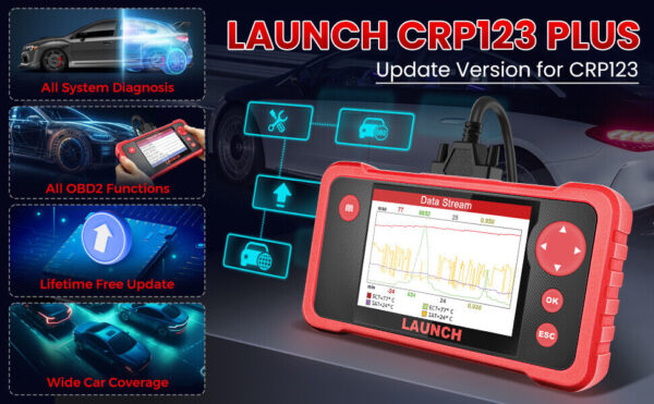 LAUNCH CRP123 Plus OBD2 Scanner Auto Diagnostic Tool Code Reader All System TPMS - Image 4