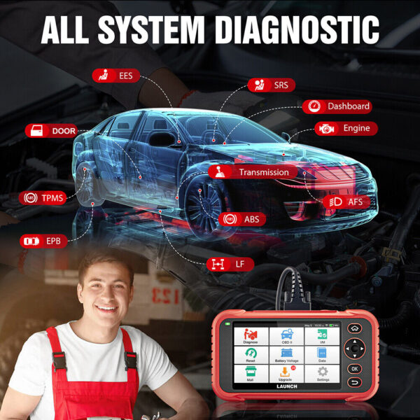 LAUNCH CRP123E Plus Pro All System Car Diagnostic Scanner Oil SAS Throttle Reset - Image 5