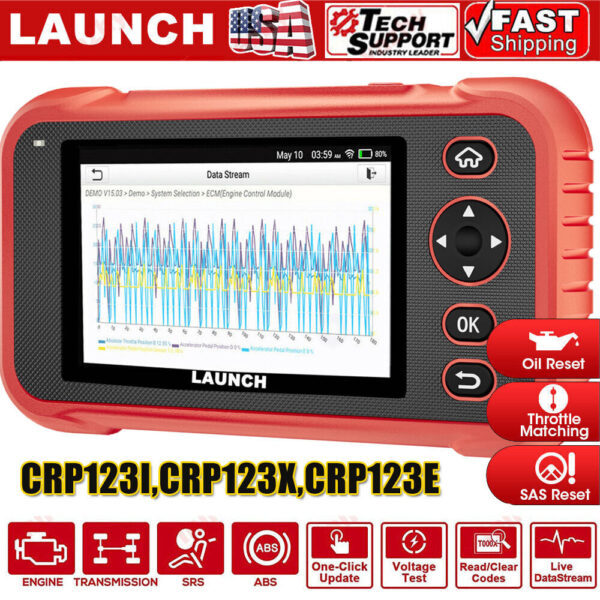 LAUNCH CRP123I Car OBD2 Scanner Code Reader Diagnostic Tool Check Engine ABS SRS - Image 6