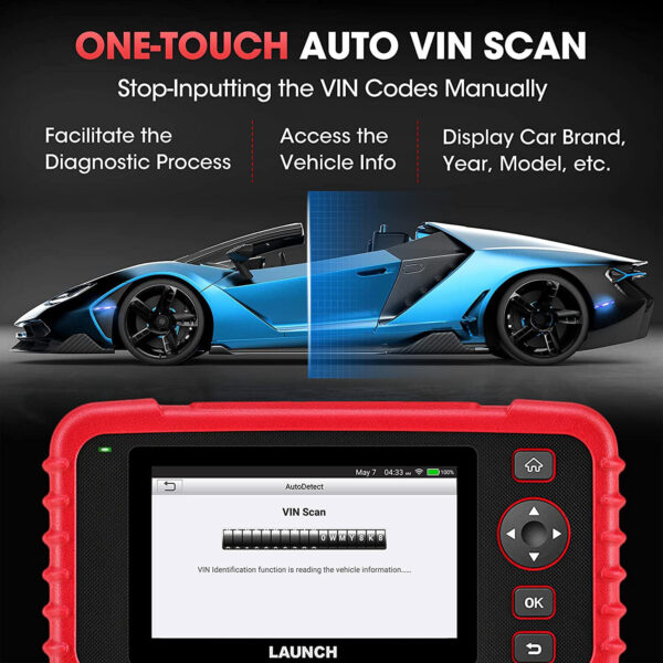 LAUNCH CRP123X Car OBD2 Scanner Code Reader Check Engine ABS SRS Diagnostic Tool - Image 6